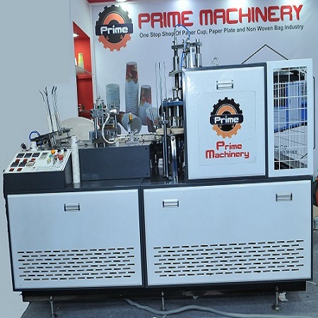 FULLY AUTOMATIC HIGH SPEED PAPER CUP MACHINE WITH DIRECT BOTTOM FEEDING AND OPEN CAM